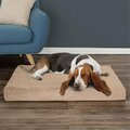 Daretocare 37 x 24 x 4 in. Egg Crate & Memory Foam with Washable Orthopedic Pet Bed - Tan DA3862134